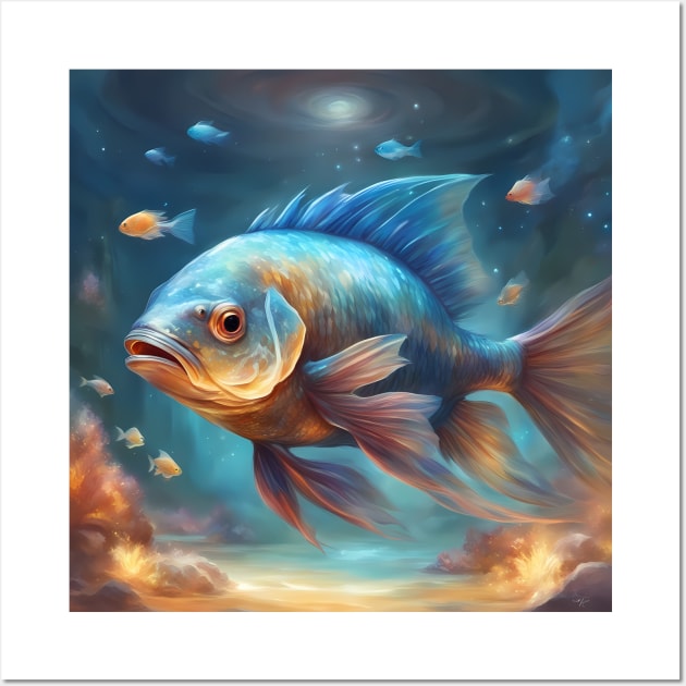 symphony of anger the fish Wall Art by animegirlnft